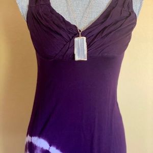 Maxi Purple Tie dye long summer dress